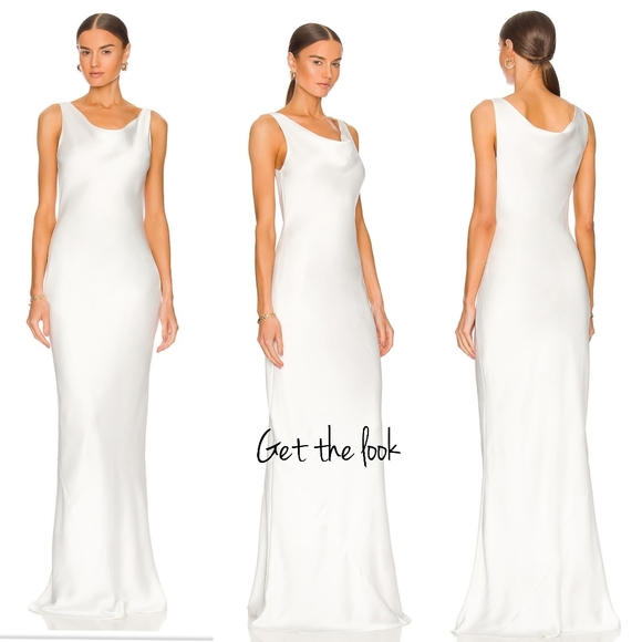 jana florentine Dresses & Skirts - White Maxi Long - Sleeveless Classic Sheath Dress Gown